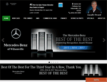 Tablet Screenshot of mercedesbenzwilsonville.com